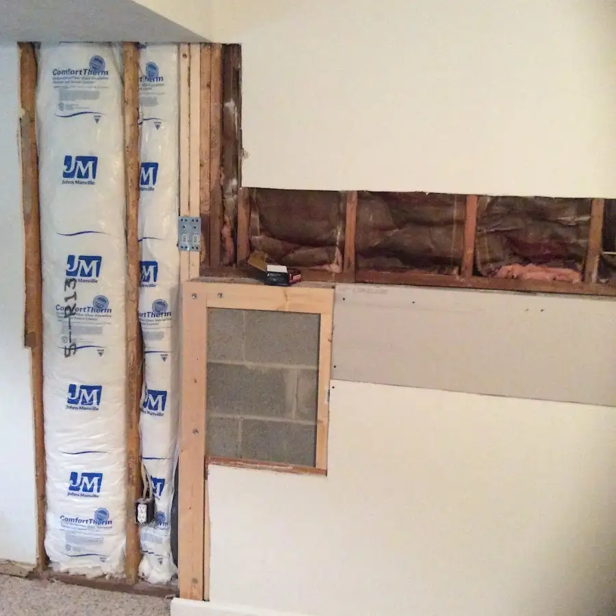 Wall insulation replacement during Structural Drying in Waterford